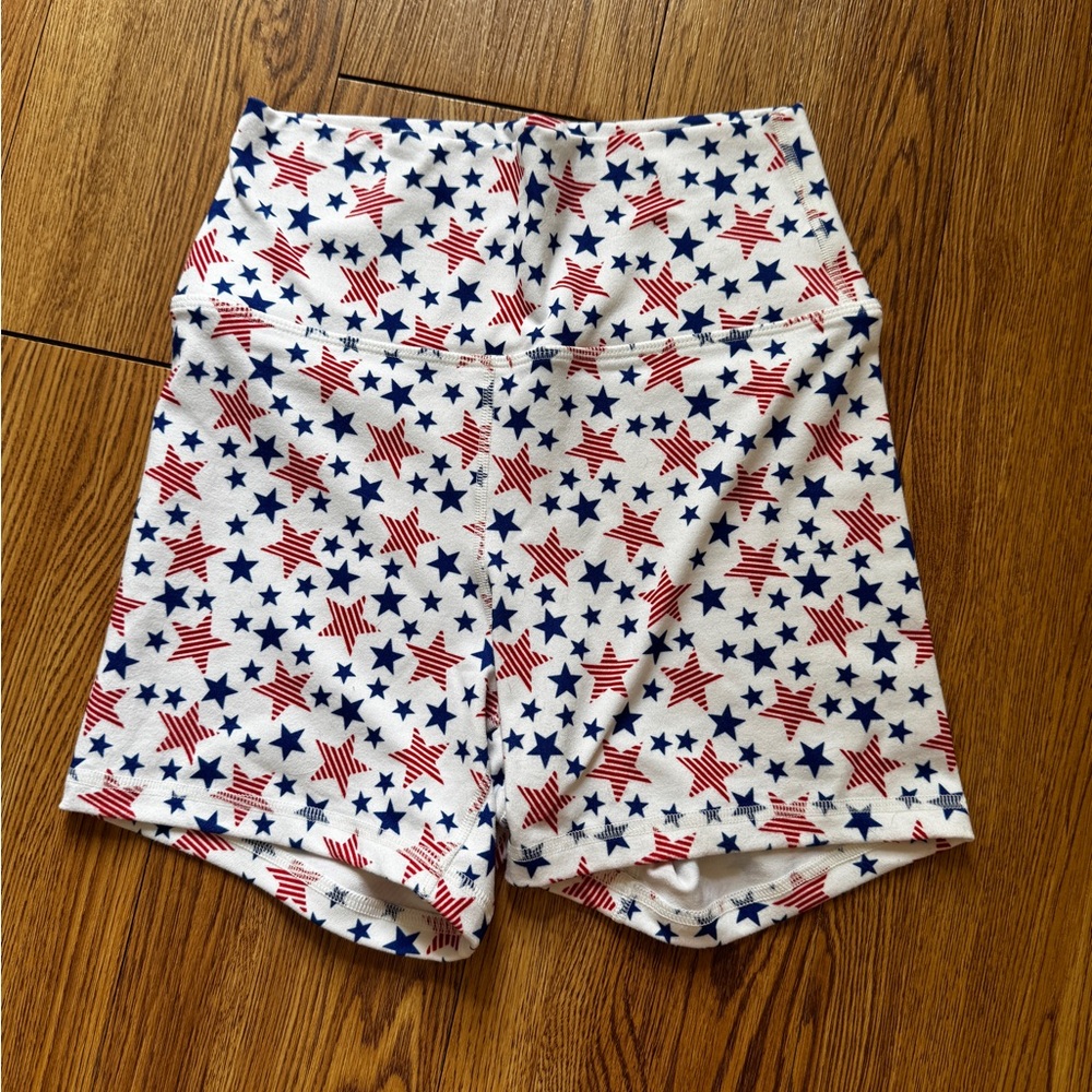 Patriotic Star Print Women's Shorts
